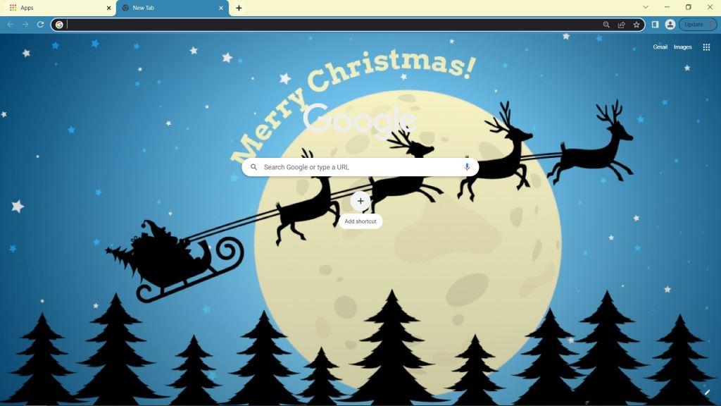 Merry Christmas Google Chrome Theme
