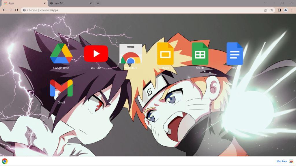 Naruto Chibi Google Chrome Theme 