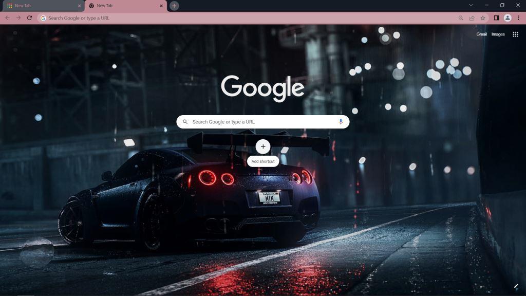 Nissan GT-R Google Chrome Theme