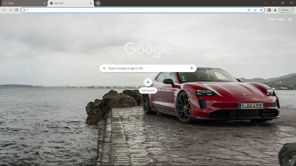 Porsche Taycan Sport Turismo Google Chrome Theme