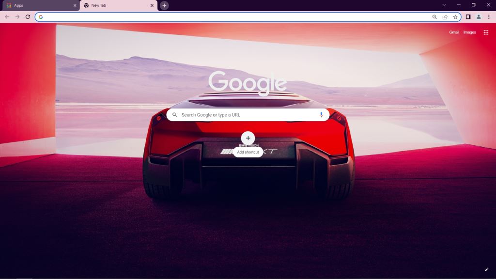 BMW Vision M NEXT Google Chrome Theme
