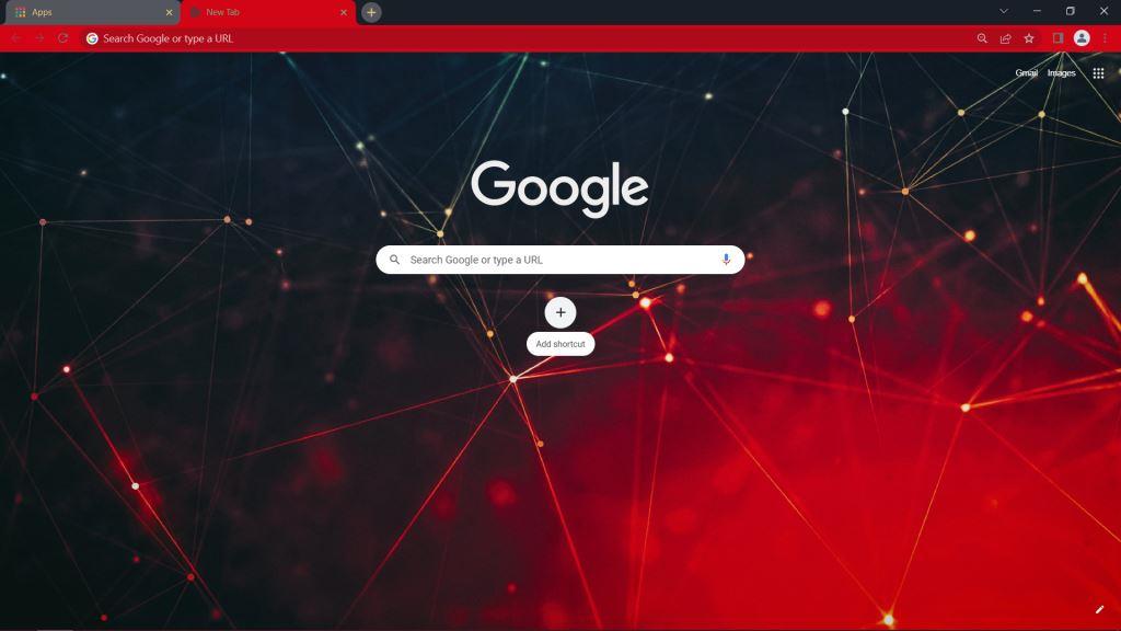 Red And Blue Abstract Google Chrome Theme