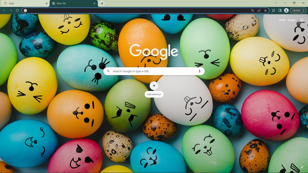 Cute Easter Eggs Google Chrome Theme