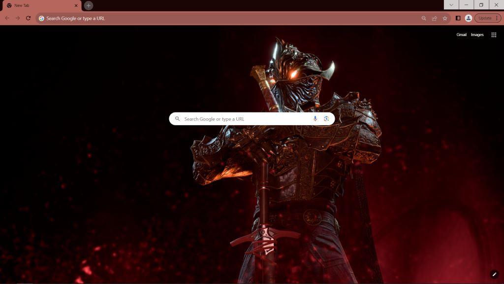 Baldur's Gate III Google Chrome theme