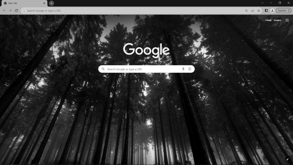 Black Wood Google Chrome Theme