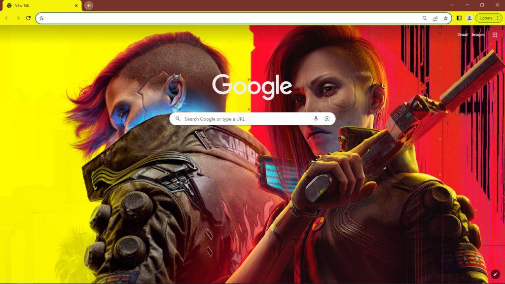 Cyberpunk 2077 Phantom Liberty Google Chrome theme
