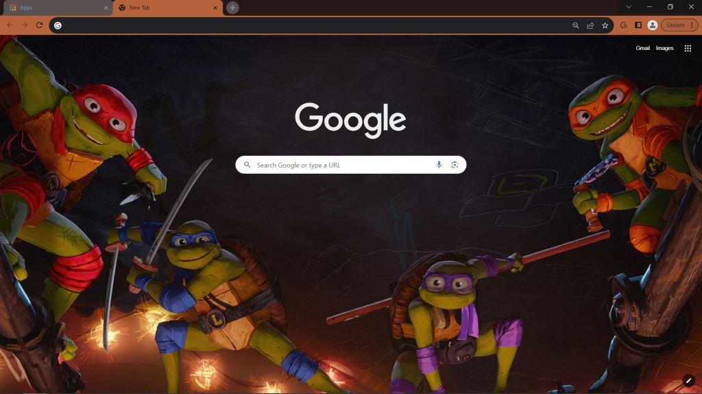 Teenage Mutant Ninja Turtles Google Chrome theme