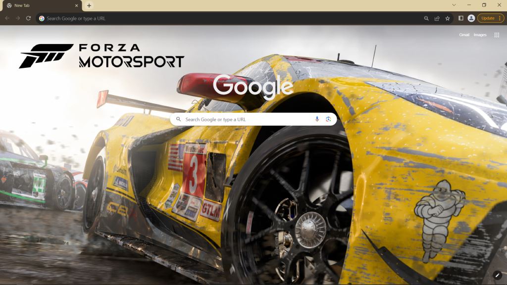 Forza Motorsport Google Chrome Theme