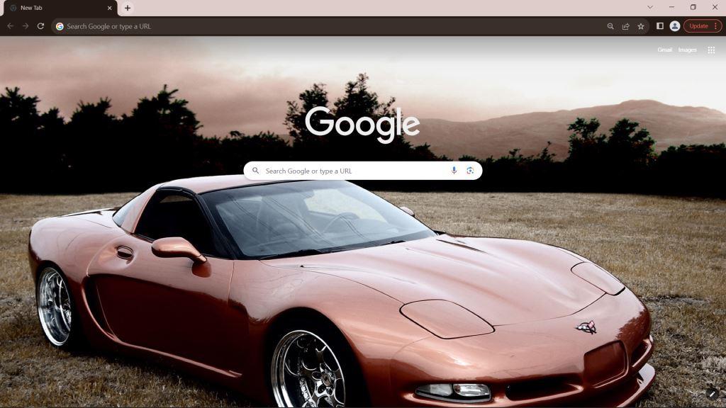 Vehicles Corvette Google Chrome Theme